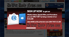 Desktop Screenshot of dewittdailynews.com